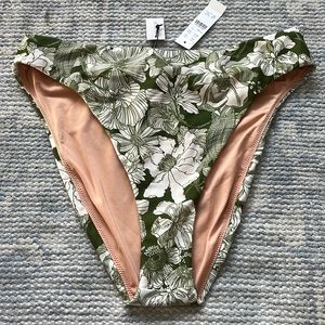 J Crew High-rise cheeky bikini bottom in Liberty® Linear fabric